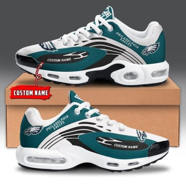 Philadelphia Eagles Personalized Plus T-N Youth Sneakers AMCTNS0036
