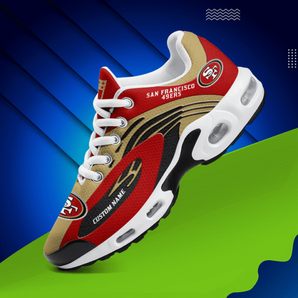 San Francisco 49ers Personalized Plus T-N Youth Sneakers AMCTNS0022 - Image 2