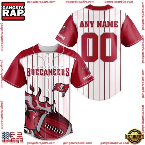 Tampa Bay Buccaneers Personalized Baseball Jersey New Trending 2025 AMCBJS445