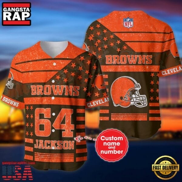 Cleveland Browns Personalized Baseball Jersey New Trending 2025 AMCBJS497