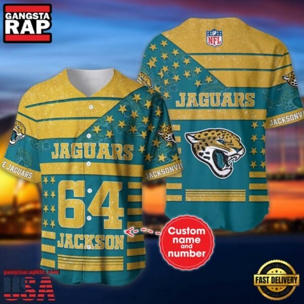 Jacksonville Jaguars Personalized Baseball Jersey New Trending 2025 AMCBJS490