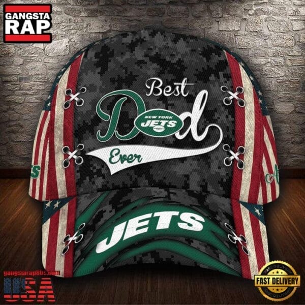 New York Jets Best Dad Camo Classic Cap AMCCAP000074