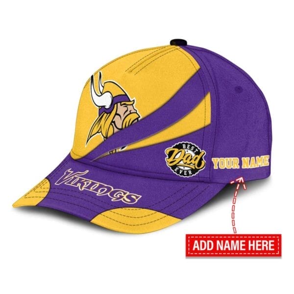 Minnesota Vikings Personalized Limited Edition Classic Cap Gift For Father's Day AMCCAP000003 - Image 3