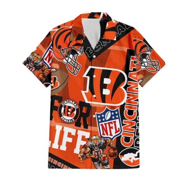 Cincinnati Bengals Custom Limited Edition For Life Hawaiian Shirt and Shorts AMCHWSS000258