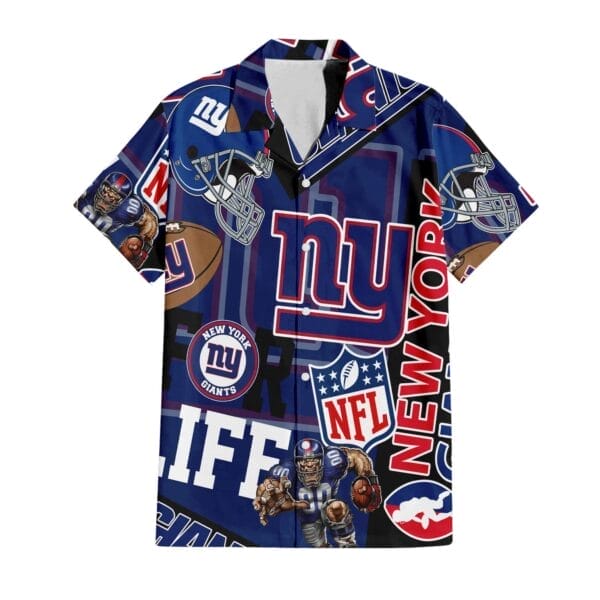 New York Giants Custom Limited Edition For Life Hawaiian Shirt and Shorts AMCHWSS000251