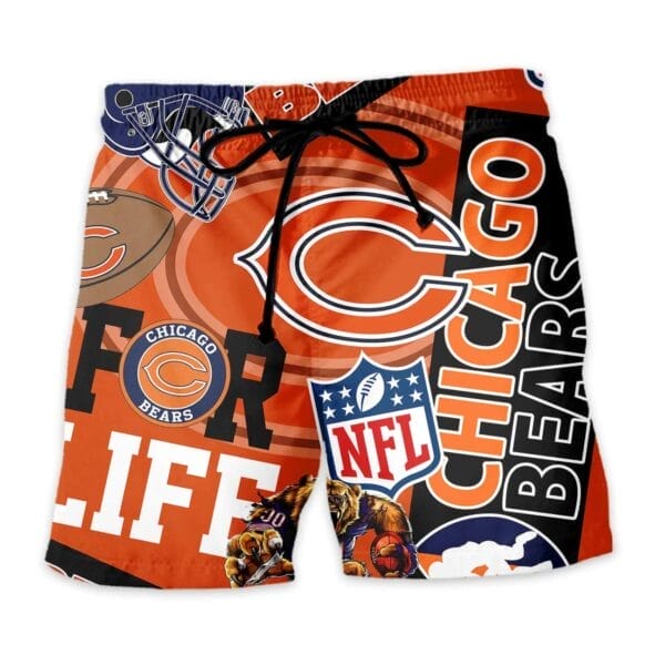 Chicago Bears Custom Limited Edition For Life Hawaiian Shirt and Shorts AMCHWSS000257 - Image 4