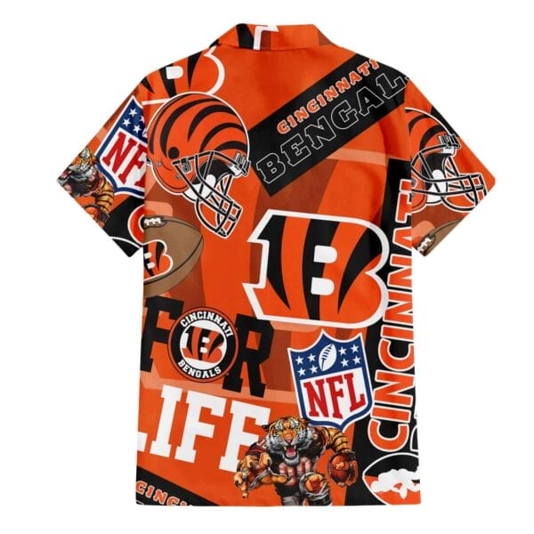Cincinnati Bengals Custom Limited Edition For Life Hawaiian Shirt and Shorts AMCHWSS000258 - Image 2