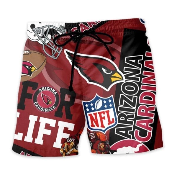 Arizona Cardinals Custom Limited Edition For Life Hawaiian Shirt and Shorts AMCHWSS000252 - Image 4