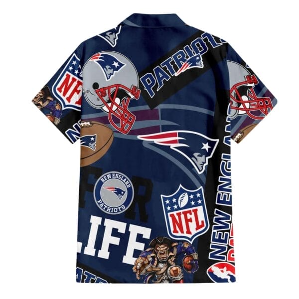New England Patriots Custom Limited Edition For Life Hawaiian Shirt and Shorts AMCHWSS000249 - Image 2