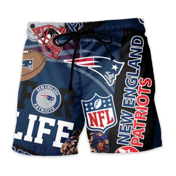 New England Patriots Custom Limited Edition For Life Hawaiian Shirt and Shorts AMCHWSS000249 - Image 4