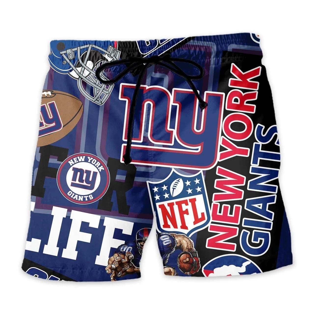 New York Giants Custom Limited Edition For Life Hawaiian Shirt and Shorts AMCHWSS000251 - Image 4