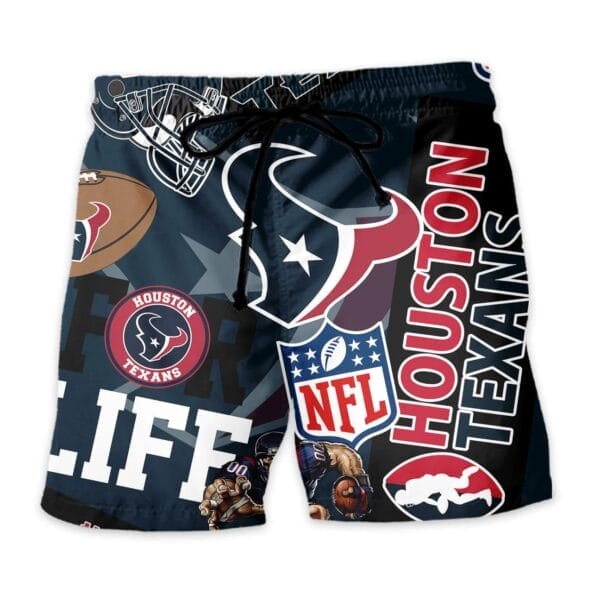 Houston Texans Custom Limited Edition For Life Hawaiian Shirt and Shorts AMCHWSS000262 - Image 4