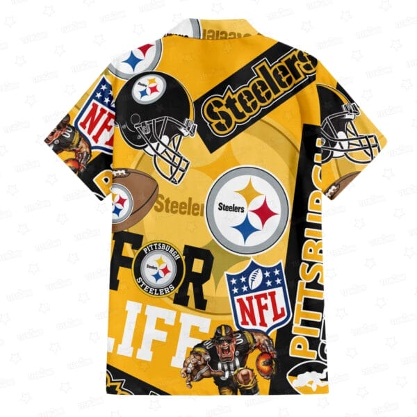 Pittsburgh Steelers Custom Limited Edition For Life Hawaiian Shirt and Shorts AMCHWSS000247 - Image 2