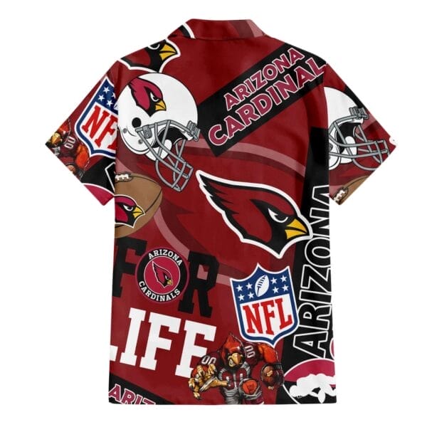 Arizona Cardinals Custom Limited Edition For Life Hawaiian Shirt and Shorts AMCHWSS000252 - Image 2