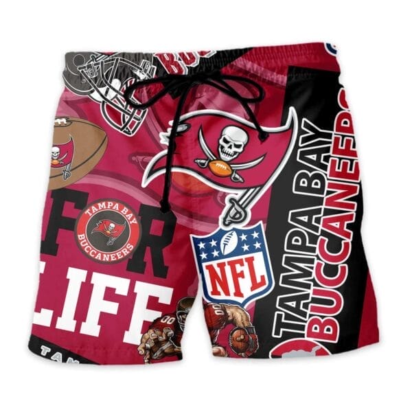 Tampa Bay Buccaneers Custom Limited Edition For Life Hawaiian Shirt and Shorts AMCHWSS000263 - Image 3