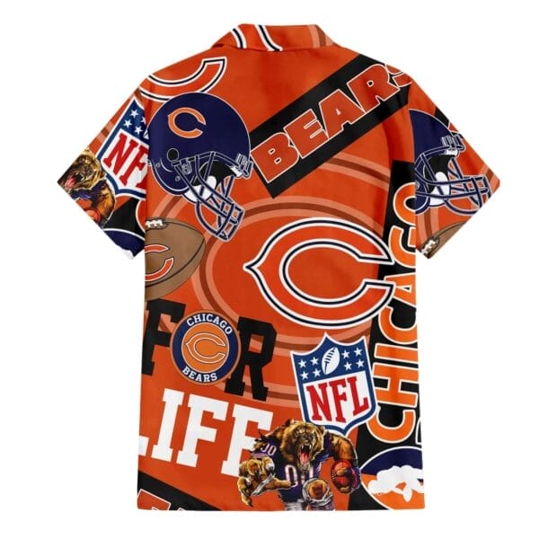 Chicago Bears Custom Limited Edition For Life Hawaiian Shirt and Shorts AMCHWSS000257 - Image 2