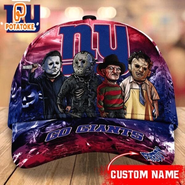 New York Giants Personalized Trending Cap Mixed Horror Movie Characters AMCACS000255