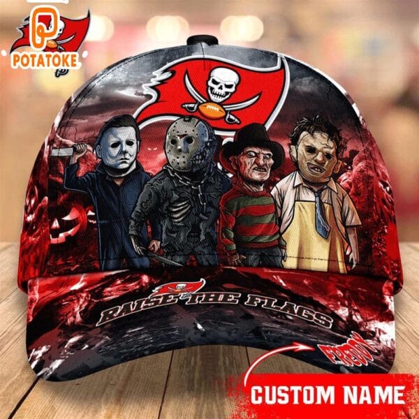 Tampa Bay Buccaneers Personalized Trending Cap Mixed Horror Movie Characters AMCACS000268