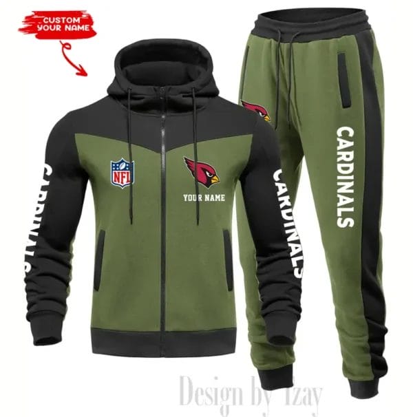 Arizona Cardinals Customized Drawstring Hooded Tracksuit AMCCLG000829 - Image 3