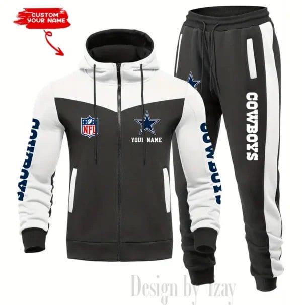 Dallas Cowboys Customized Drawstring Hooded Tracksuit AMCCLG000853 - Image 4