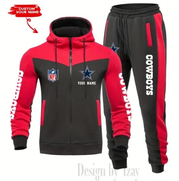 Dallas Cowboys Customized Drawstring Hooded Tracksuit AMCCLG000853 - Image 5
