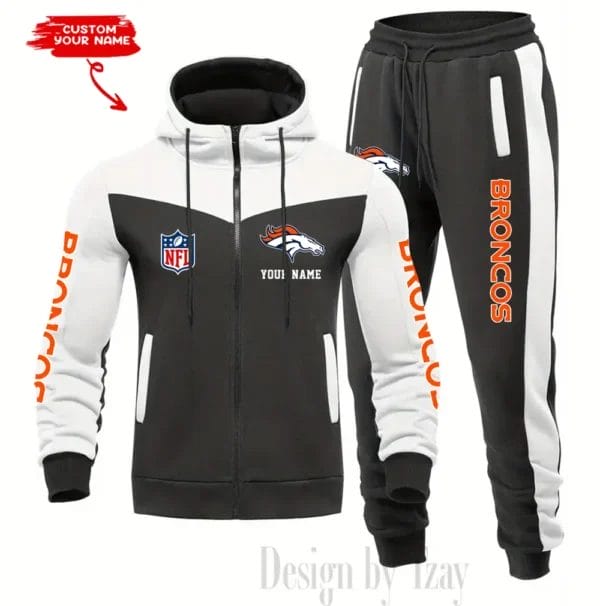 Denver Broncos Customized Drawstring Hooded Tracksuit AMCCLG000856 - Image 2