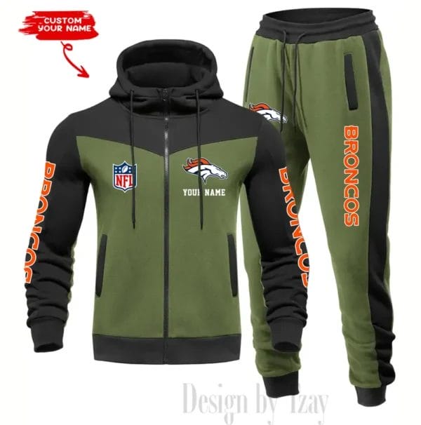 Denver Broncos Customized Drawstring Hooded Tracksuit AMCCLG000856 - Image 3