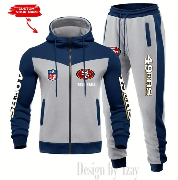 San Francisco 49ers Customized Drawstring Hooded Tracksuit AMCCLG000910 - Image 5