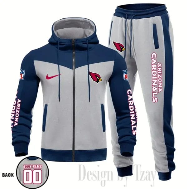 Arizona Cardinals Customized Drawstring Hooded Tracksuit AMCCLG000831 - Image 3