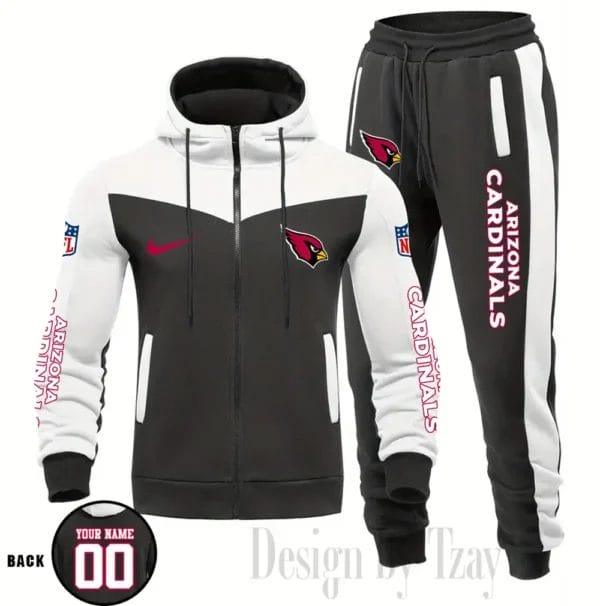 Arizona Cardinals Customized Drawstring Hooded Tracksuit AMCCLG000831 - Image 4
