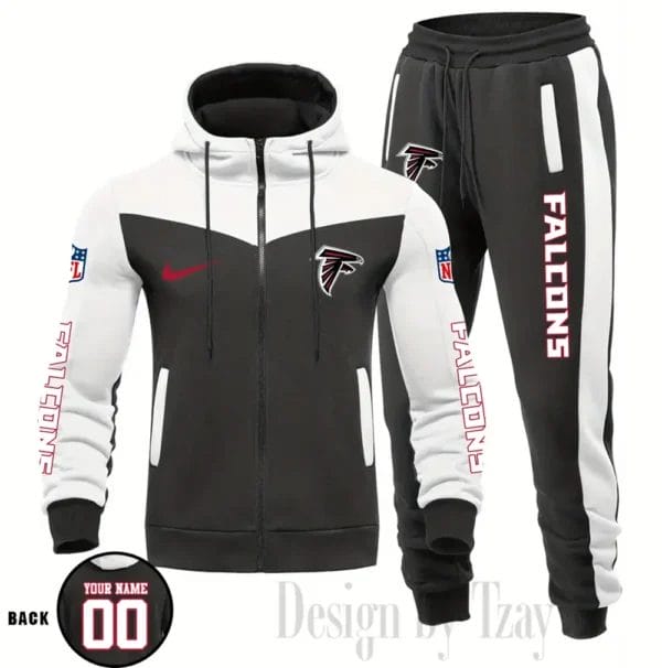 Atlanta Falcons Customized Drawstring Hooded Tracksuit AMCCLG000834 - Image 3