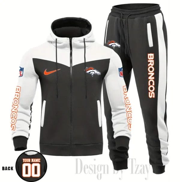 Denver Broncos Customized Drawstring Hooded Tracksuit AMCCLG000858