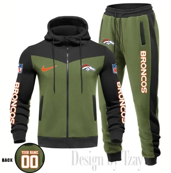 Denver Broncos Customized Drawstring Hooded Tracksuit AMCCLG000858 - Image 3