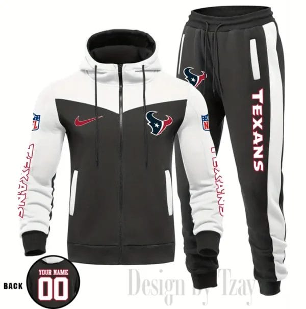 Houston Texans Customized Drawstring Hooded Tracksuit AMCCLG000867 - Image 3