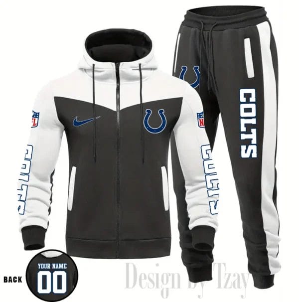 Indianapolis Colts Customized Drawstring Hooded Tracksuit AMCCLG000870 - Image 2
