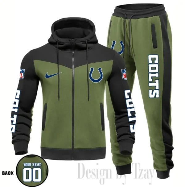 Indianapolis Colts Customized Drawstring Hooded Tracksuit AMCCLG000870 - Image 5