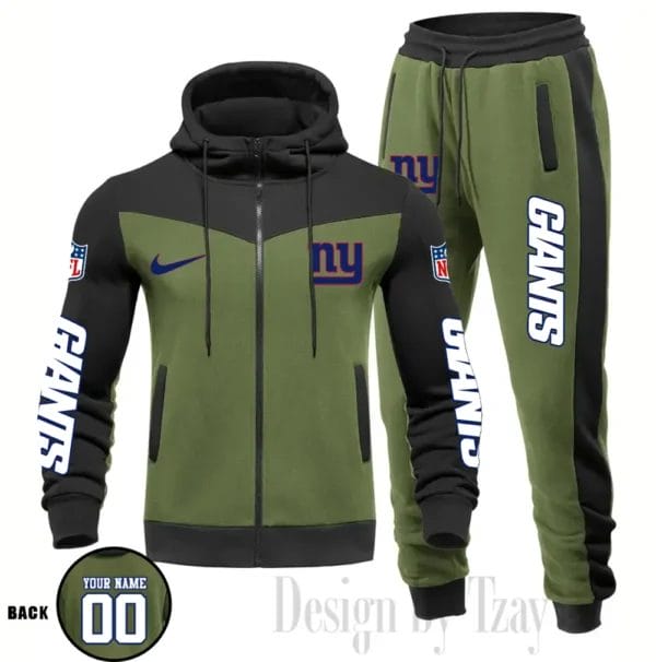 New York Giants Customized Drawstring Hooded Tracksuit AMCCLG000900 - Image 4