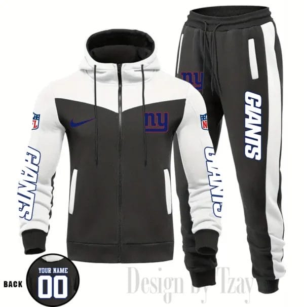 New York Giants Customized Drawstring Hooded Tracksuit AMCCLG000900 - Image 5