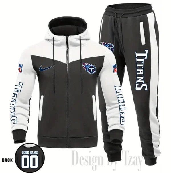 Tennessee Titans Customized Drawstring Hooded Tracksuit AMCCLG000921 - Image 5