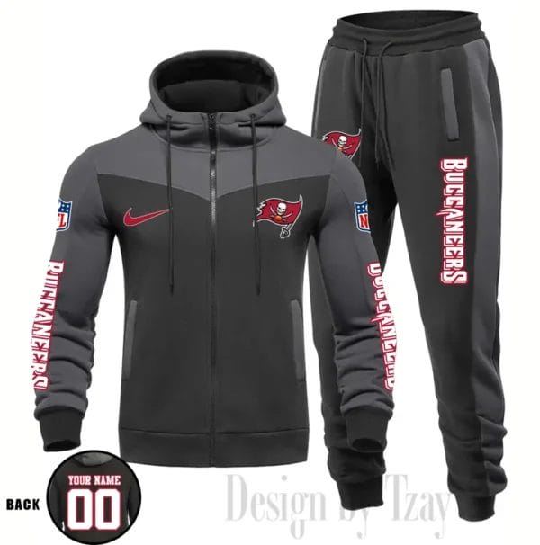 Tampa Bay Buccaneers Customized Drawstring Hooded Tracksuit AMCCLG000918 - Image 4