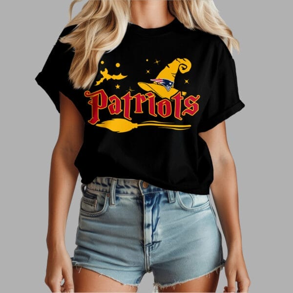 New England Patriots | Premium NFL Halloween Witch Women Shirt AMCCLG000507 - Image 3