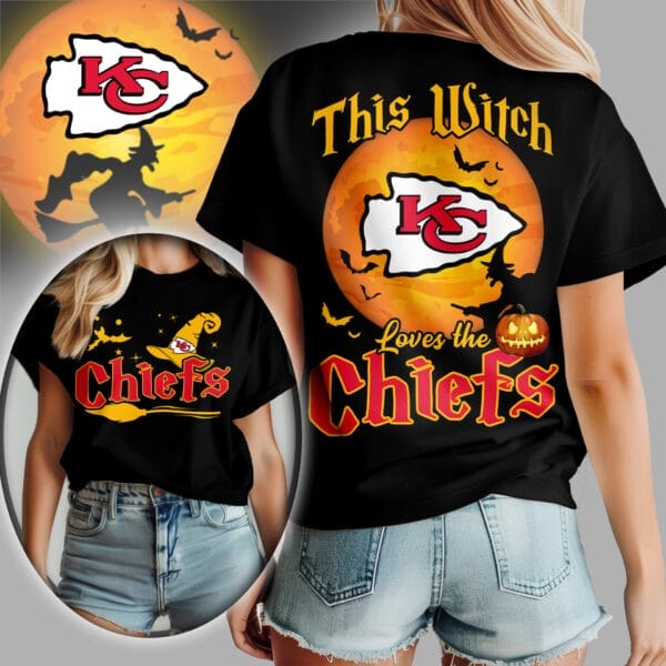Kansas City Chiefs | Premium NFL Halloween Witch Women Shirt AMCCLG000499