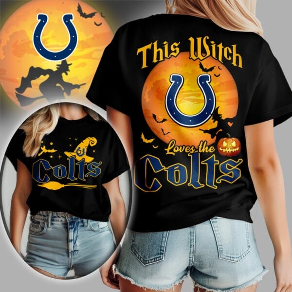 Indianapolis Colts | Premium NFL Halloween Witch Women Shirt AMCCLG000497