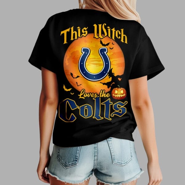 Indianapolis Colts | Premium NFL Halloween Witch Women Shirt AMCCLG000497 - Image 4