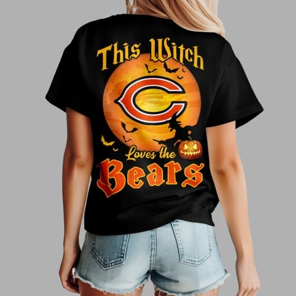 Chicago Bears | Premium NFL Halloween Witch Women Shirt AMCCLG000481 - Image 4