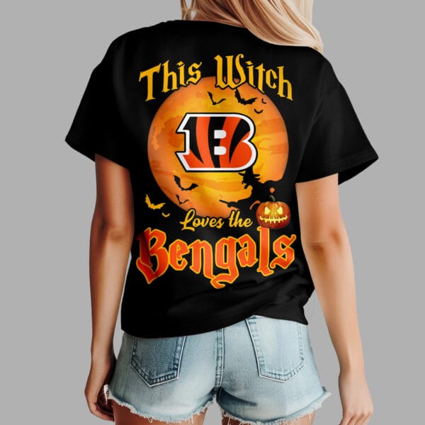 Cincinnati Bengals | Premium NFL Halloween Witch Women Shirt AMCCLG000483 - Image 4