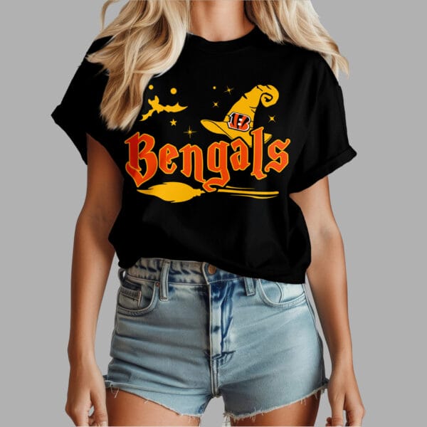 Cincinnati Bengals | Premium NFL Halloween Witch Women Shirt AMCCLG000483 - Image 3