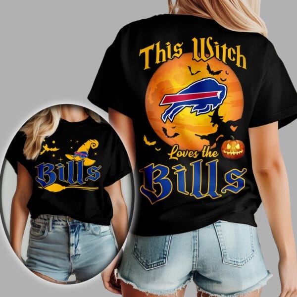 Buffalo Bills | Premium NFL Halloween Witch Women Shirt AMCCLG000478 - Image 2