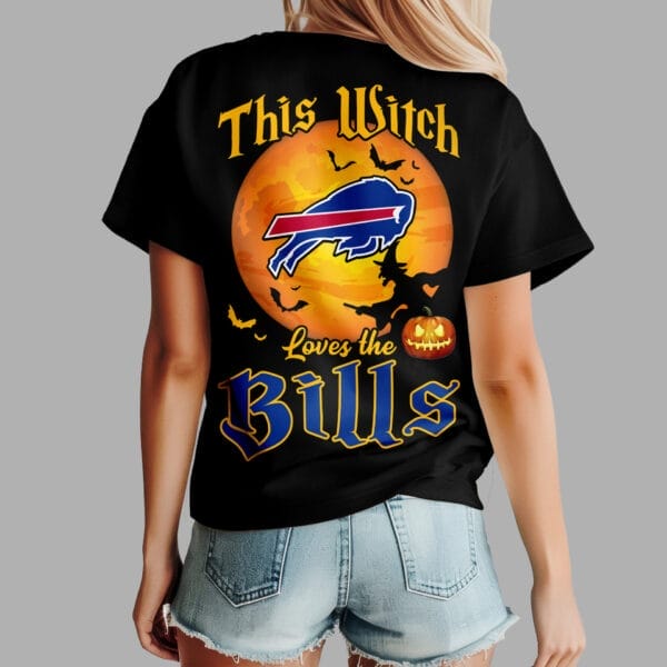 Buffalo Bills | Premium NFL Halloween Witch Women Shirt AMCCLG000478 - Image 4