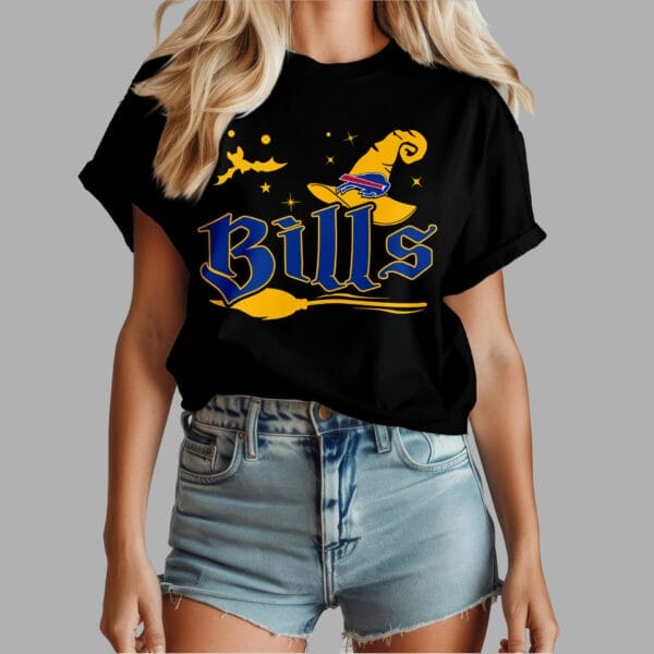 Buffalo Bills | Premium NFL Halloween Witch Women Shirt AMCCLG000478 - Image 3
